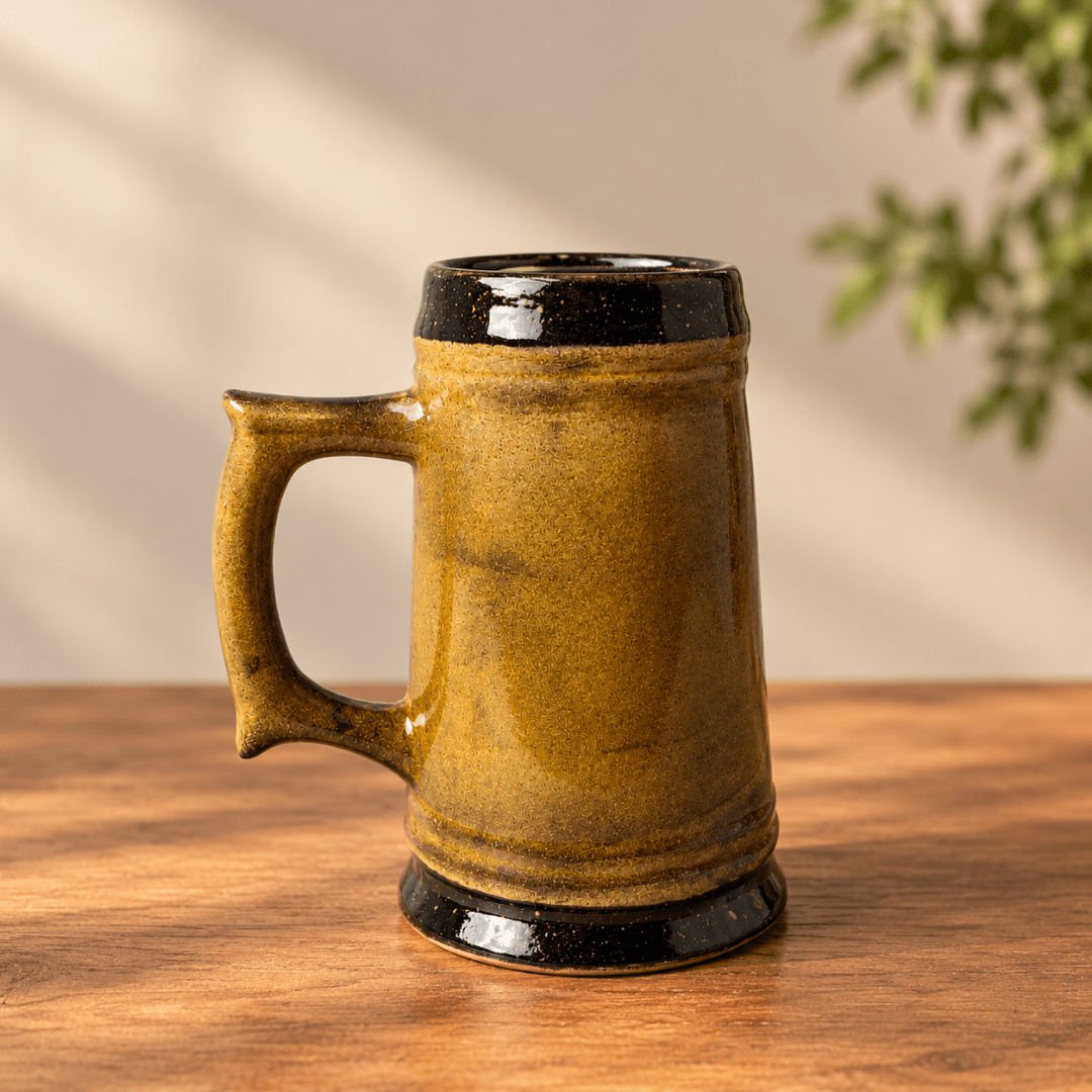 Rustic Bavyera Bira Kupası - Gülsüm Sanat Evi
