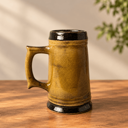 Rustic Bavyera Bira Kupası - Gülsüm Sanat Evi