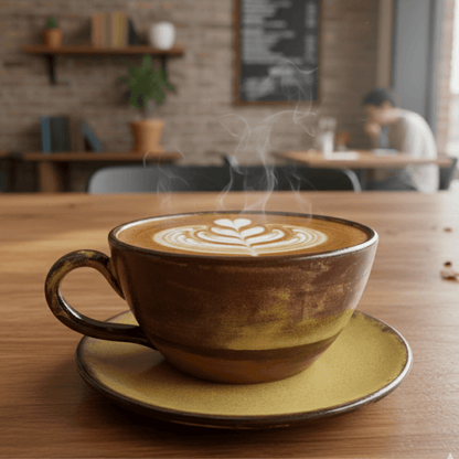Rustic Latte Art Fincanı - Gülsüm Sanat Evi