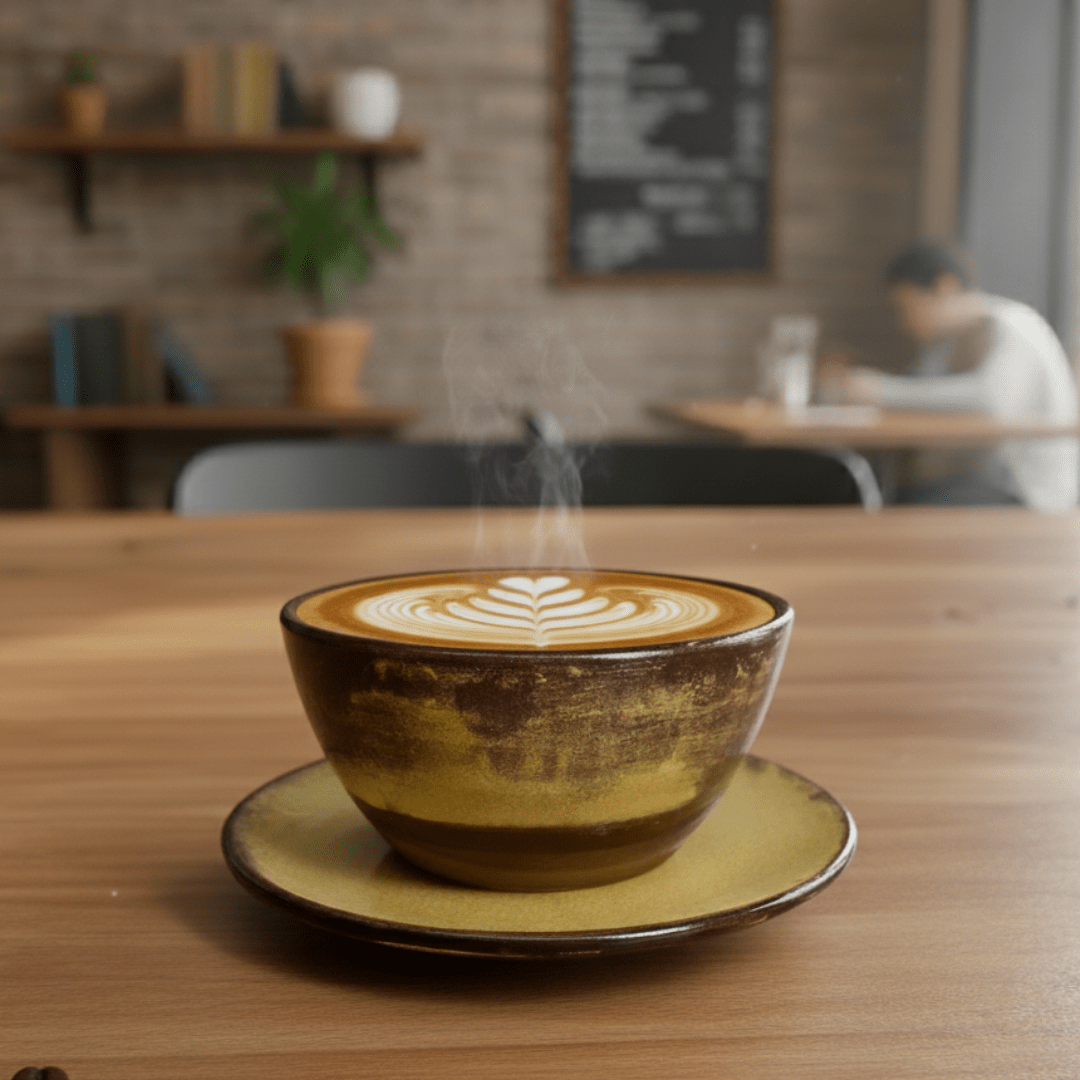 Rustic Latte Art Fincanı - Gülsüm Sanat Evi