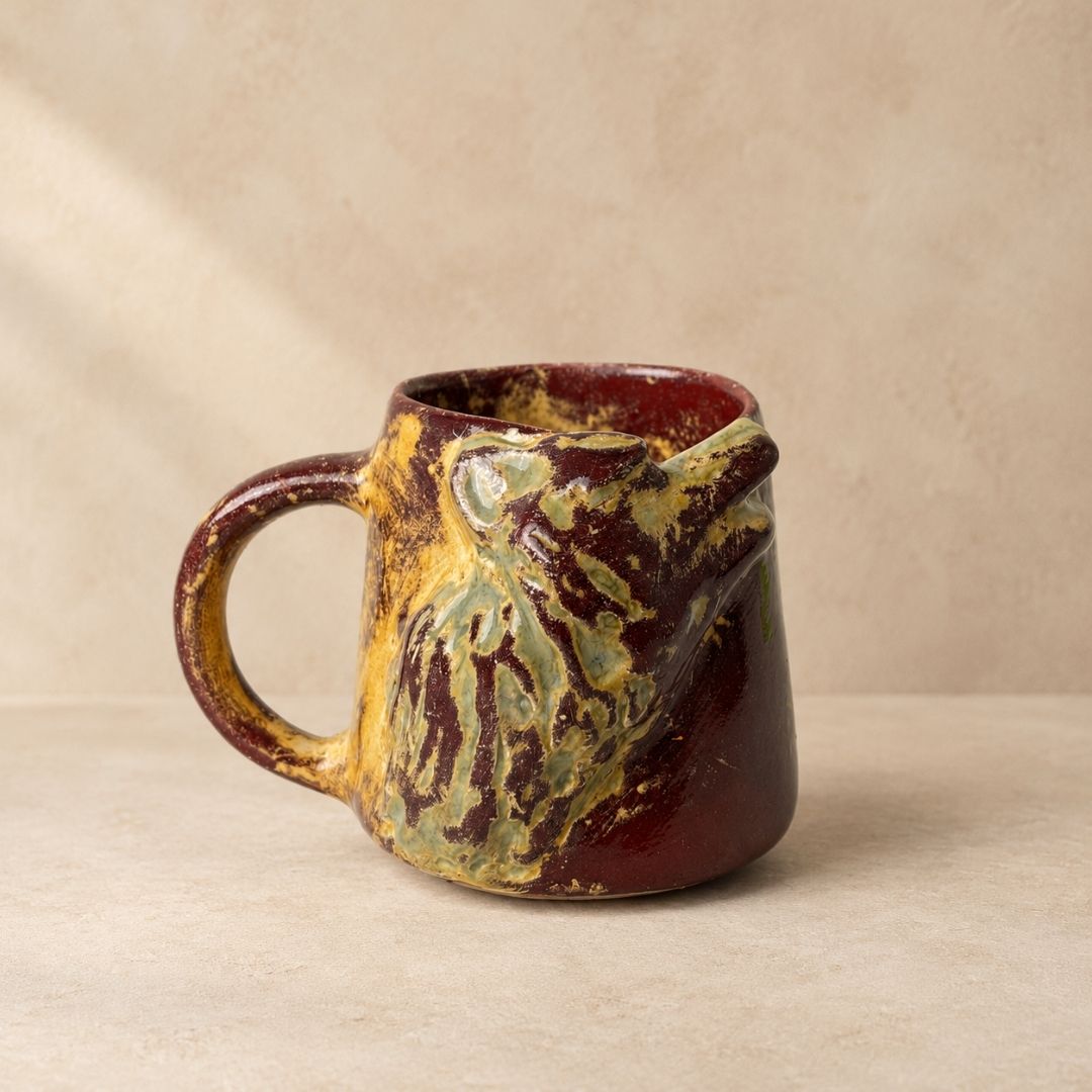 Rustic Ulukurt Kahve Kupa - Gülsüm Sanat Evi