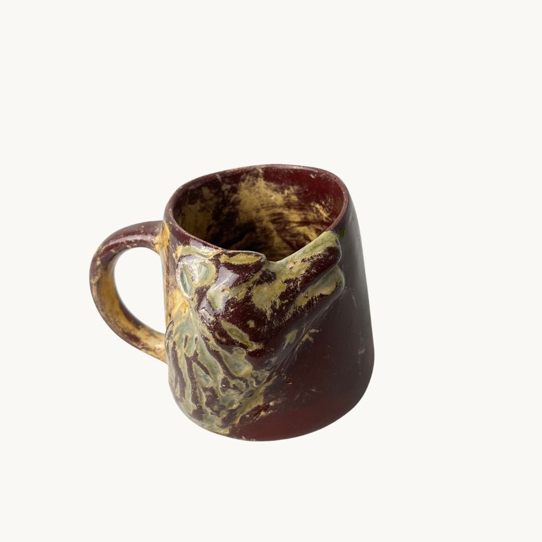 Rustic Ulukurt Kahve Kupa - Gülsüm Sanat Evi