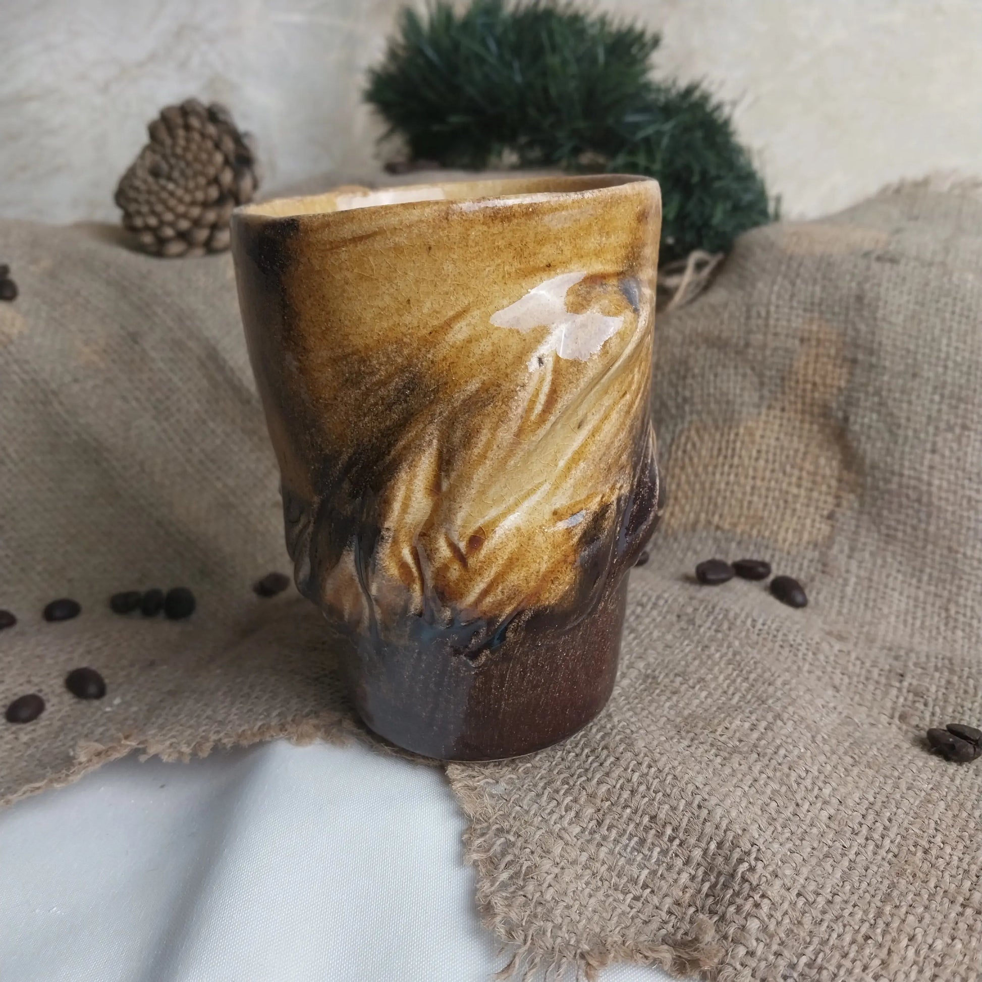 Sarmaşık Kahve Bardağı - Gülsüm Sanat Evi