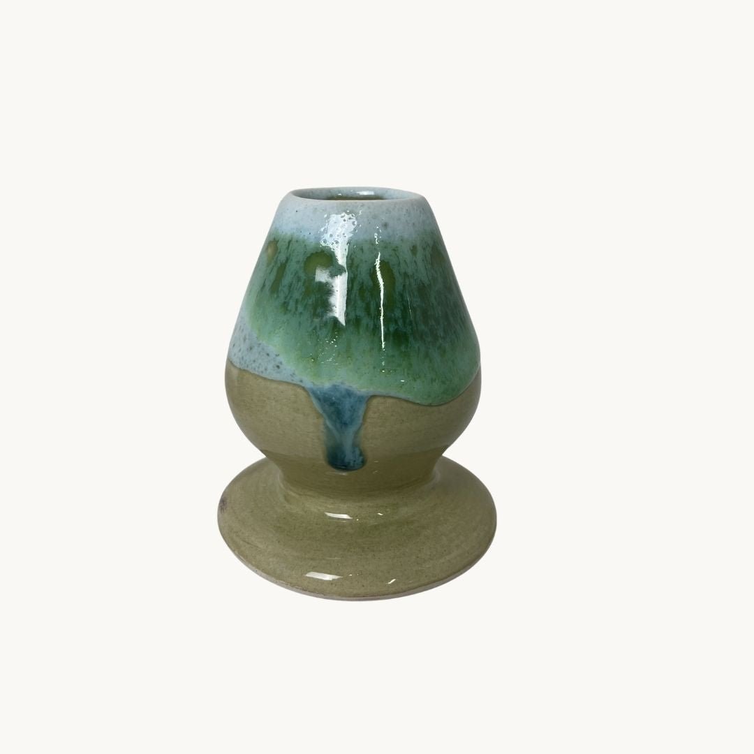 Sarmaşık Matcha Kase & Whisk Tutucu 2'li Set - Gülsüm Sanat Evi