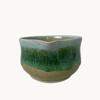 Sarmaşık Matcha Kase & Whisk Tutucu 2'li Set - Gülsüm Sanat Evi