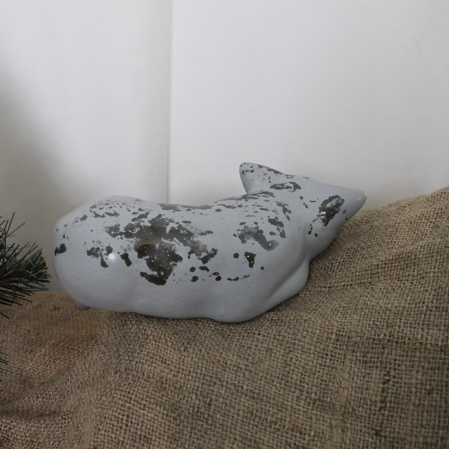 Seramik Uyuyan Kedi Duvar Heykeli - Gülsüm Sanat Evi
