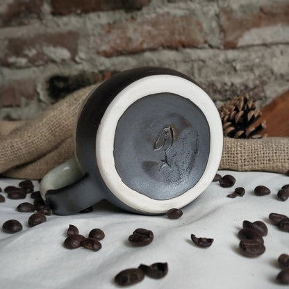 Siyah Beton Latte Bardağı - Gülsüm Sanat Evi