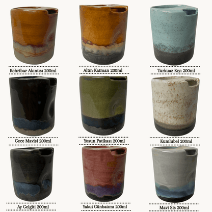 Stoneware Seyahat Kupası - Gülsüm Sanat Evi