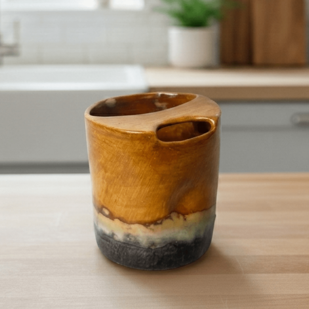 Stoneware Seyahat Kupası - Gülsüm Sanat Evi