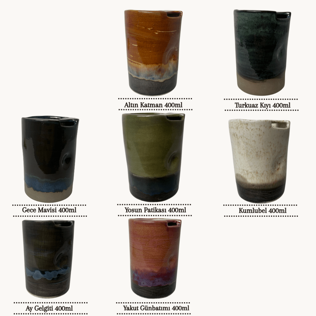 Stoneware Seyahat Kupası - Gülsüm Sanat Evi