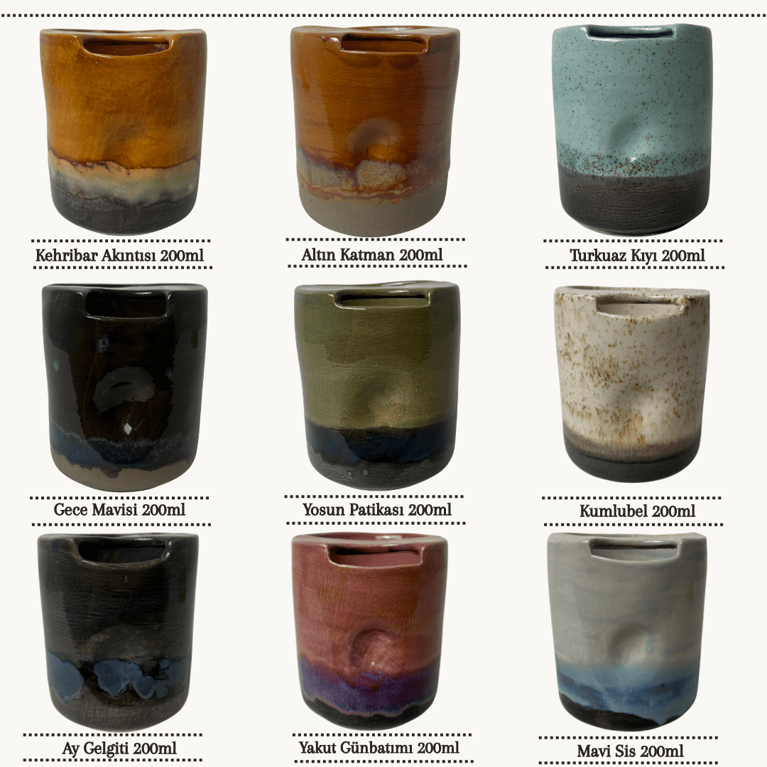 Stoneware Seyahat Kupası - Gülsüm Sanat Evi
