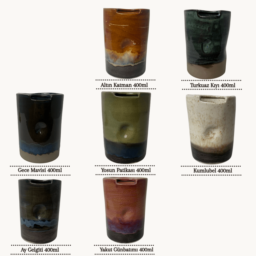 Stoneware Seyahat Kupası - Gülsüm Sanat Evi