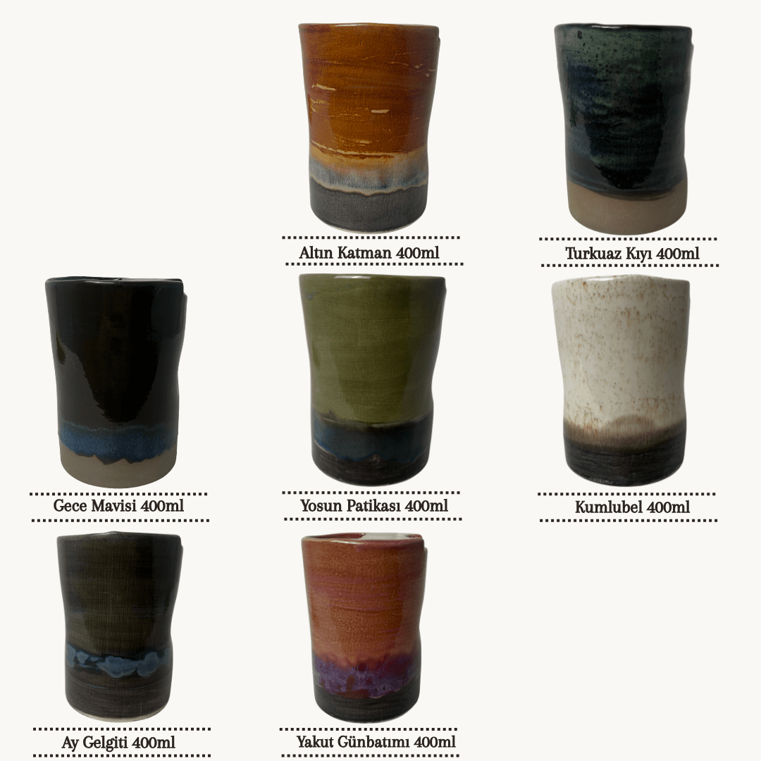 Stoneware Seyahat Kupası - Gülsüm Sanat Evi