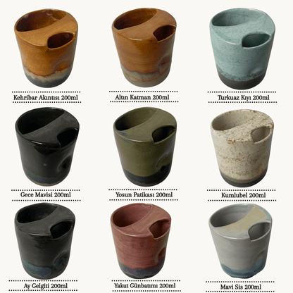 Stoneware Seyahat Kupası - Gülsüm Sanat Evi