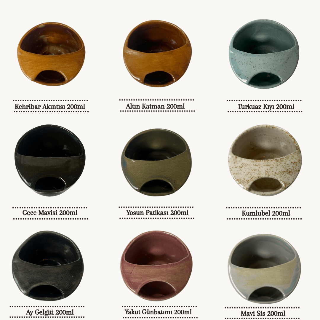 Stoneware Seyahat Kupası - Gülsüm Sanat Evi
