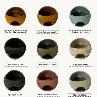 Stoneware Seyahat Kupası - Gülsüm Sanat Evi