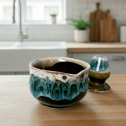 Tayfun Matcha Kase & Whisk Tutucu 2'li Set - Gülsüm Sanat Evi