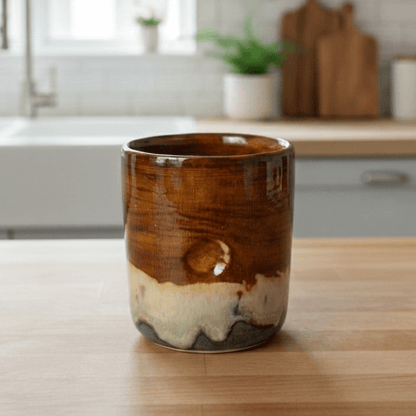 Thumb Print Stoneware Cortado Kupa - Gülsüm Sanat Evi