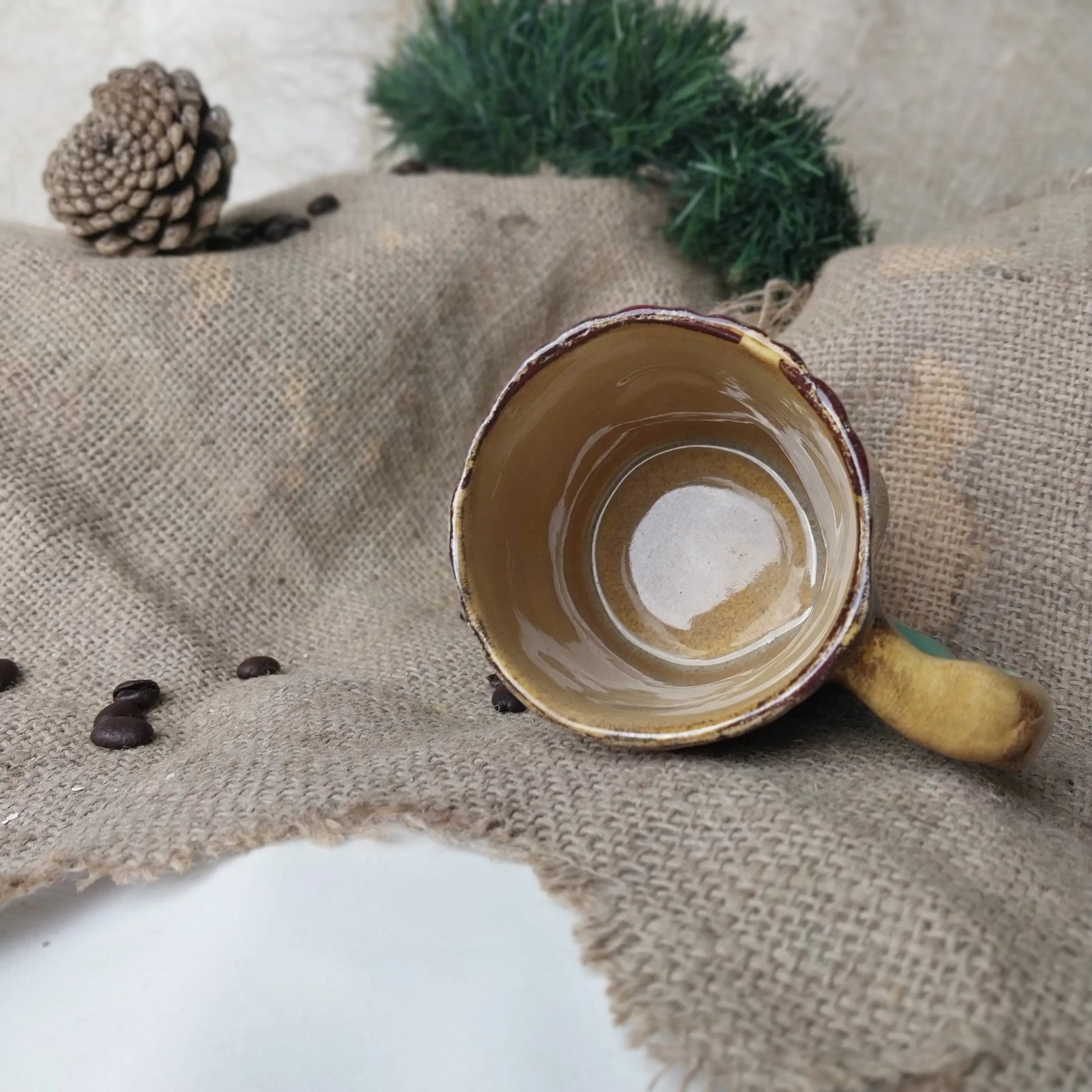 Yeşil Baby Groot Kahve Bardağı - Gülsüm Sanat Evi
