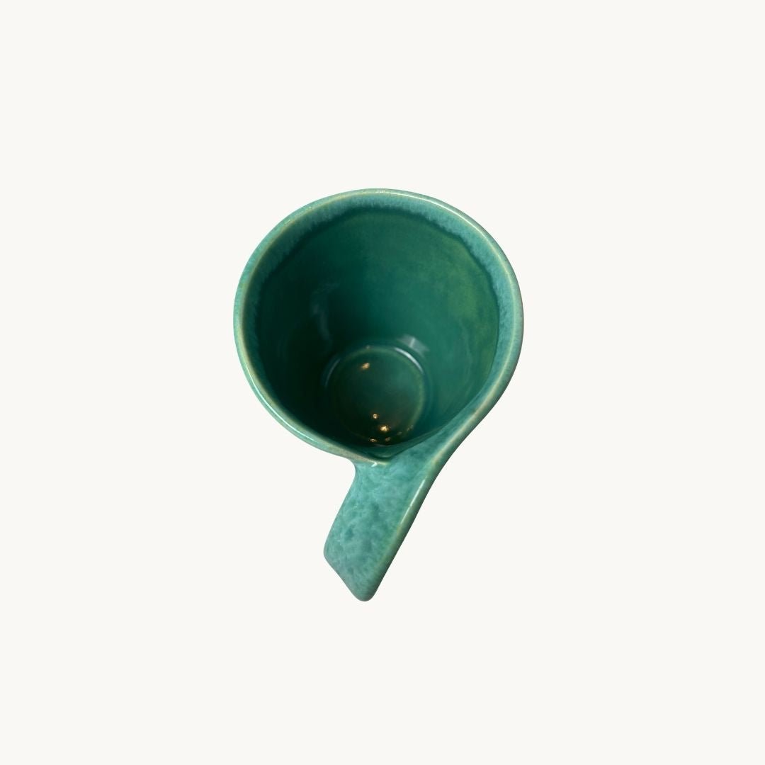 Zümrüt Akıntı Spiral Fincan - Gülsüm Sanat Evi